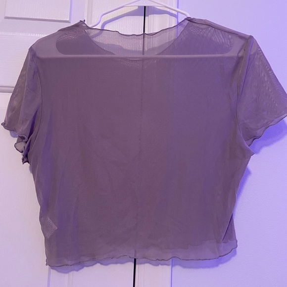 Purple Mesh Top - Picture 2 of 3